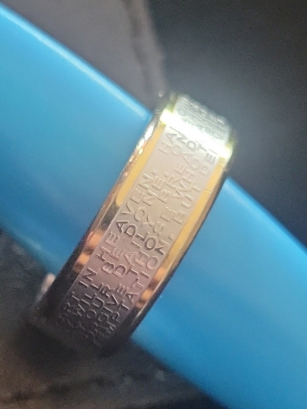 Lords Prayer Two Tone Stainless Ring Size 10